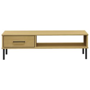 vidaXL Coffee Table Solid Pine Wood
