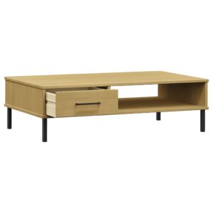 vidaXL Coffee Table Solid Pine Wood