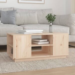 vidaXL Coffee Table Solid Pine Wood