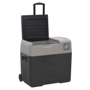 vidaXL Cool Box w/ Wheels & Adapter