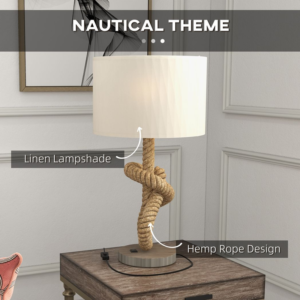 Homcom LED Nautical Table Lamp w/ USB