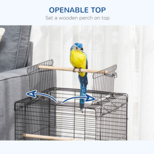 PawHut 59cm Bird Cage With Openable Top