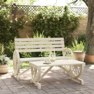 vidaXL 2pc Garden Lounge Set Fir Wood