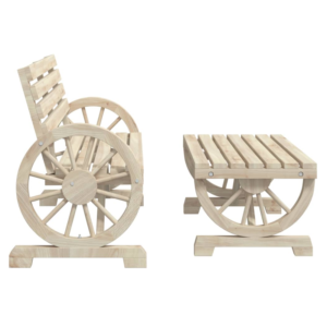 vidaXL 2pc Garden Lounge Set Fir Wood