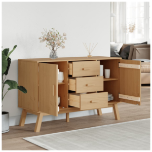 vidaXL Sideboard Brown 114x43x73.5cm