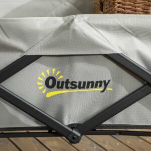 Outsunny Folding Storage Trolley