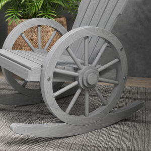 Outsunny Adirondack Rocking Chair Grey