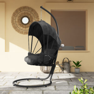 Outsunny Hanging Egg Chair w/ Stand