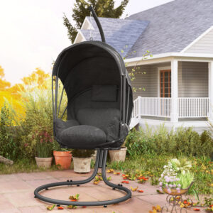Outsunny Hanging Egg Chair w/ Stand