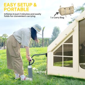 Outsunny 2-4 Person Inflatable Camping Tent