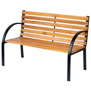 Outsunny Garden Bench Steel/Wood