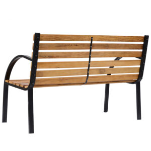 Outsunny Garden Bench Steel/Wood
