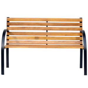 Outsunny Garden Bench Steel/Wood