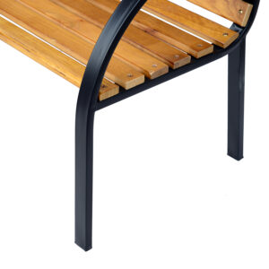 Outsunny Garden Bench Steel/Wood