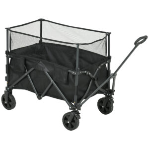 Outsunny 180L Folding Garden Trolley