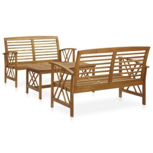 vidaXL 4pc Garden Lounge Set Acacia Wood