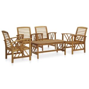vidaXL 4pc Garden Lounge Set Acacia Wood