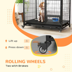 PawHut 43" Heavy Duty Dog Crate