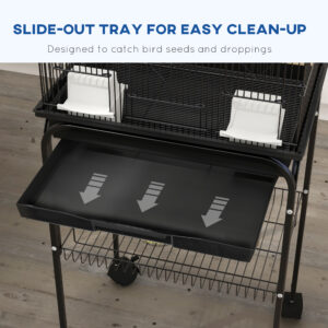 PawHut Bird Cage Small With Perch