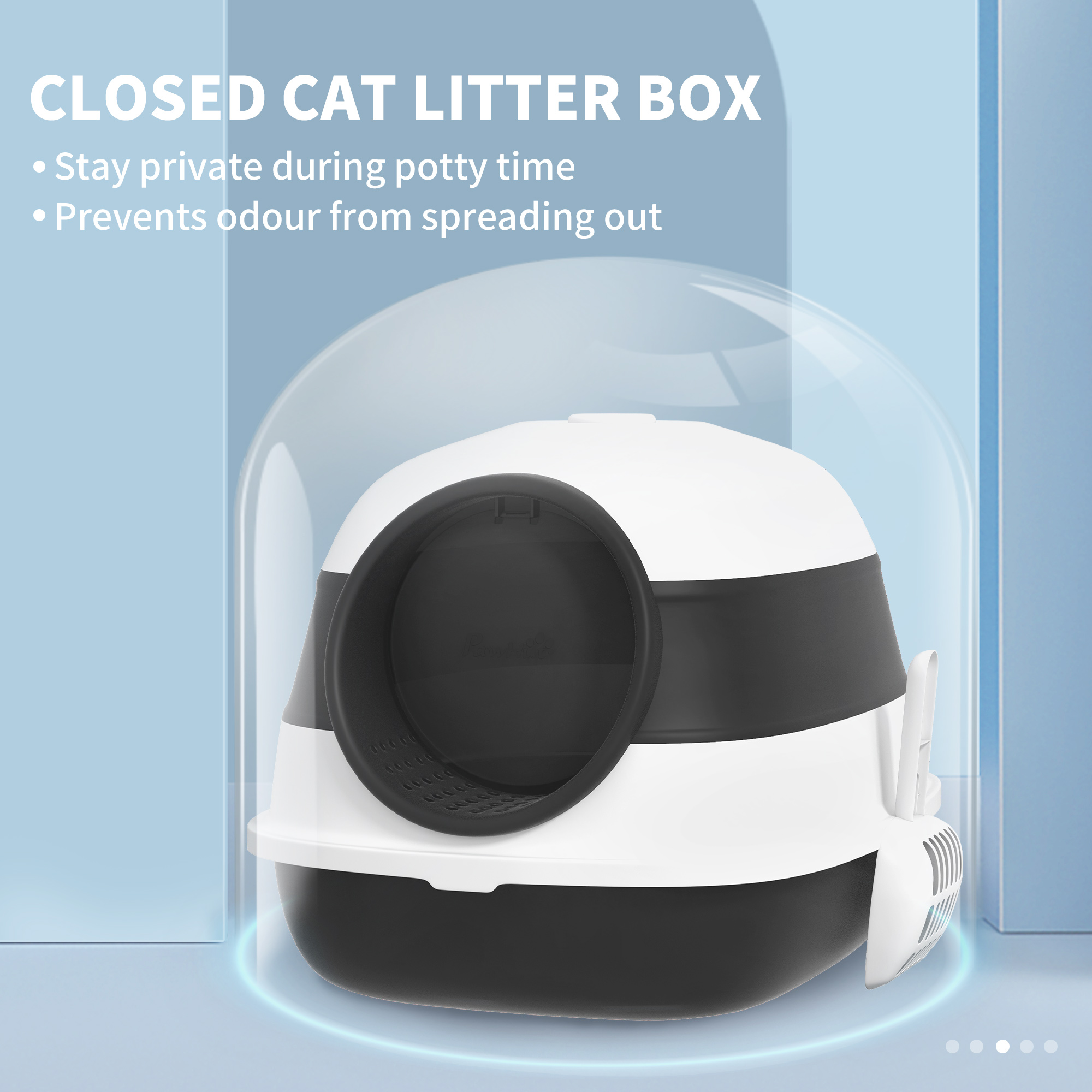 PawHut Foldable Cat Litter Tray PawHut Foldable Cat Litter Tray