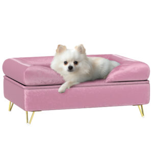 PawHut Dog Sofa Pet Couch Pink