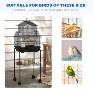 PawHut Bird Cage Small With Perch