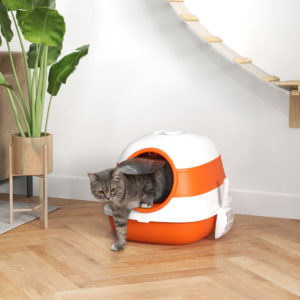 PawHut Foldable Cat Litter Tray