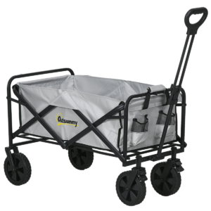 Outsunny Folding Storage Trolley