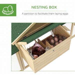 Pawhut Wooden Chicken Coop