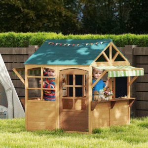 AIYAPLAY Wooden Playhouse Brown
