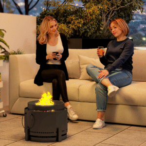 Outsunny 37cm Wood Burning Firepit