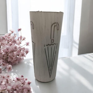 MSL 49cm Metal Umbrella Stand Cream