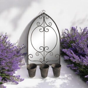 MSL 73cm Wall Mirror w/ Triple Planter