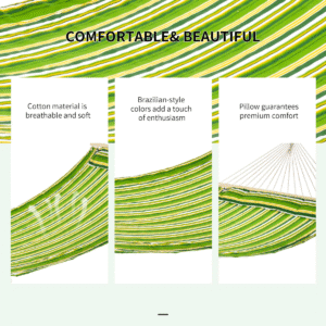 Outsunny Double Hammock Swing Bed