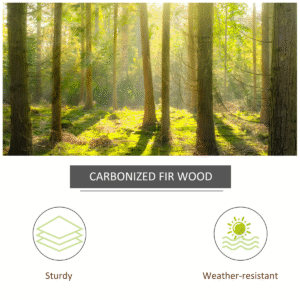 Outsunny Fir Wood Wishing Well Waterfall - Image 4 of 8