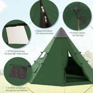 Outsunny 6-7 Person Tent with Carrying Bag - Image 3 of 7