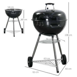 Outsunny Portable Kettle Charcoal BBQ - Image 5 of 7