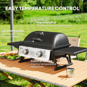 Outsunny Portable Tabletop Gas Barbecue - Image 5 of 7