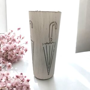 MSL 49cm Metal Umbrella Stand Cream