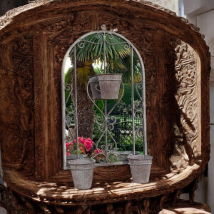 MSL 80cm Wall Mirror w/ Triple Planter