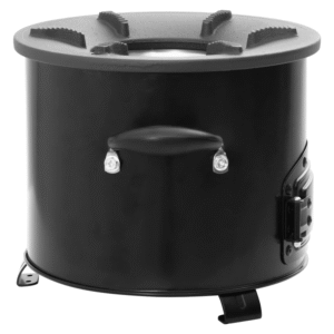 vidaXL Camping Wood Stove Black