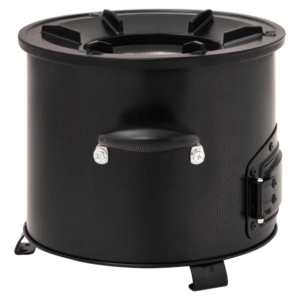 vidaXL Camping Wood Stove Black