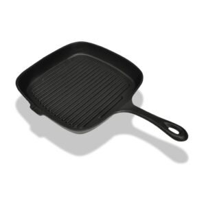 vidaXL Grill Pan Cast Iron 24x23cm