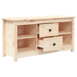 vidaXL TV Cabinet Solid Pine Wood
