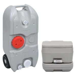 vidaXL Camping Toilet & Water Tank
