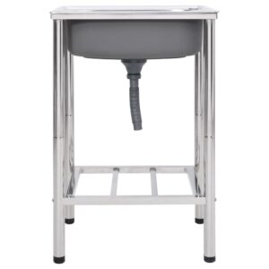 vidaXL Camping Sink Single Basin