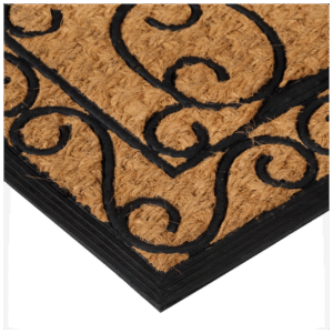 vidaXL Door Mat Rectangular, 45x75cm, Black & Brown - Image 4 of 5