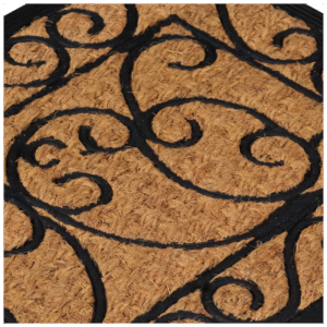 vidaXL Door Mat Rectangular, 45x75cm, Black & Brown - Image 5 of 5