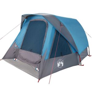 vidaXL 4-Person Camping Tent Blue
