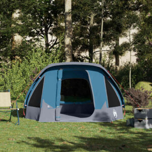 vidaXL 4-Person Camping Tent Blue